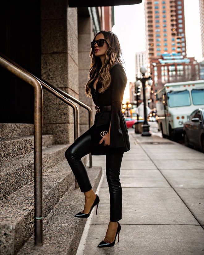 gucci leather pants womens