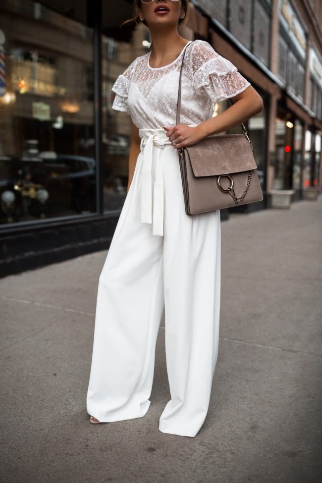 fashion blogger mia mia mine wearing white trousers from walmart