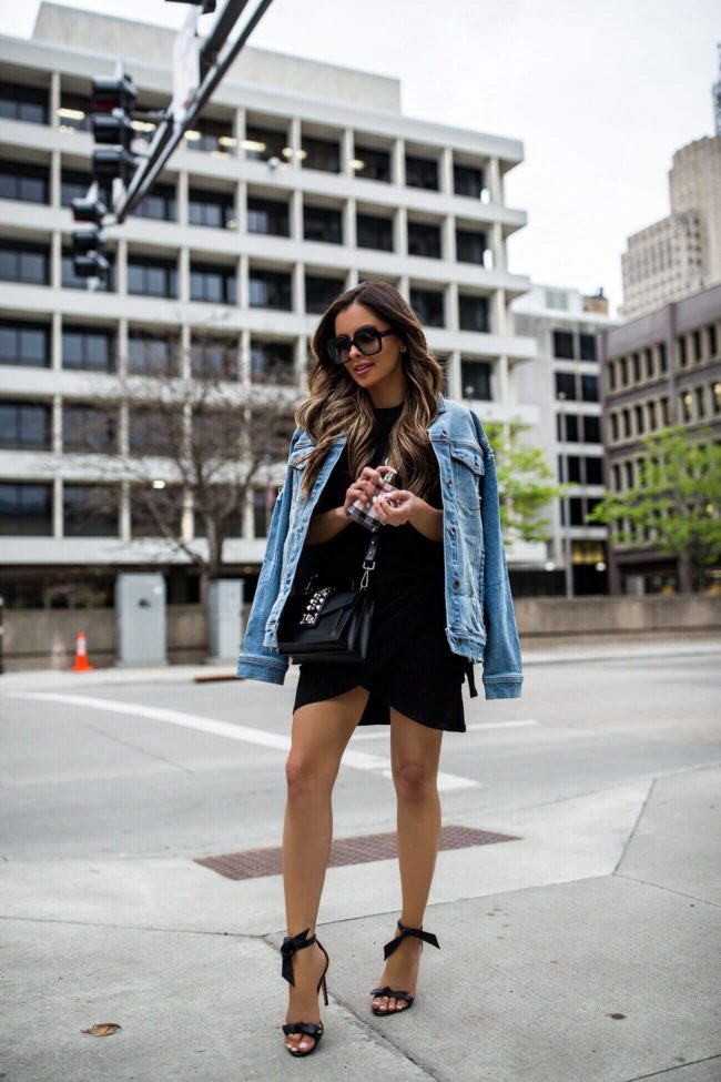 fashion blogger mia mia mine wearing a spring look from saks off fifth