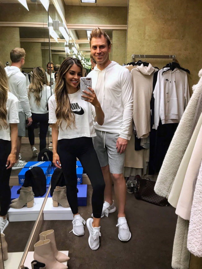 fashion blogger mia mia mine wearing an activewear look from the nordstrom anniversary sale 2019