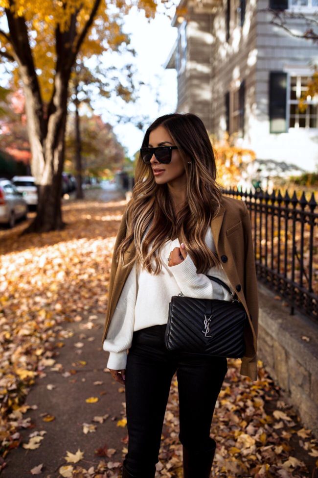 fashion blogger mia mia mine wearing a rag & bone fall outfit from bloomingdale's