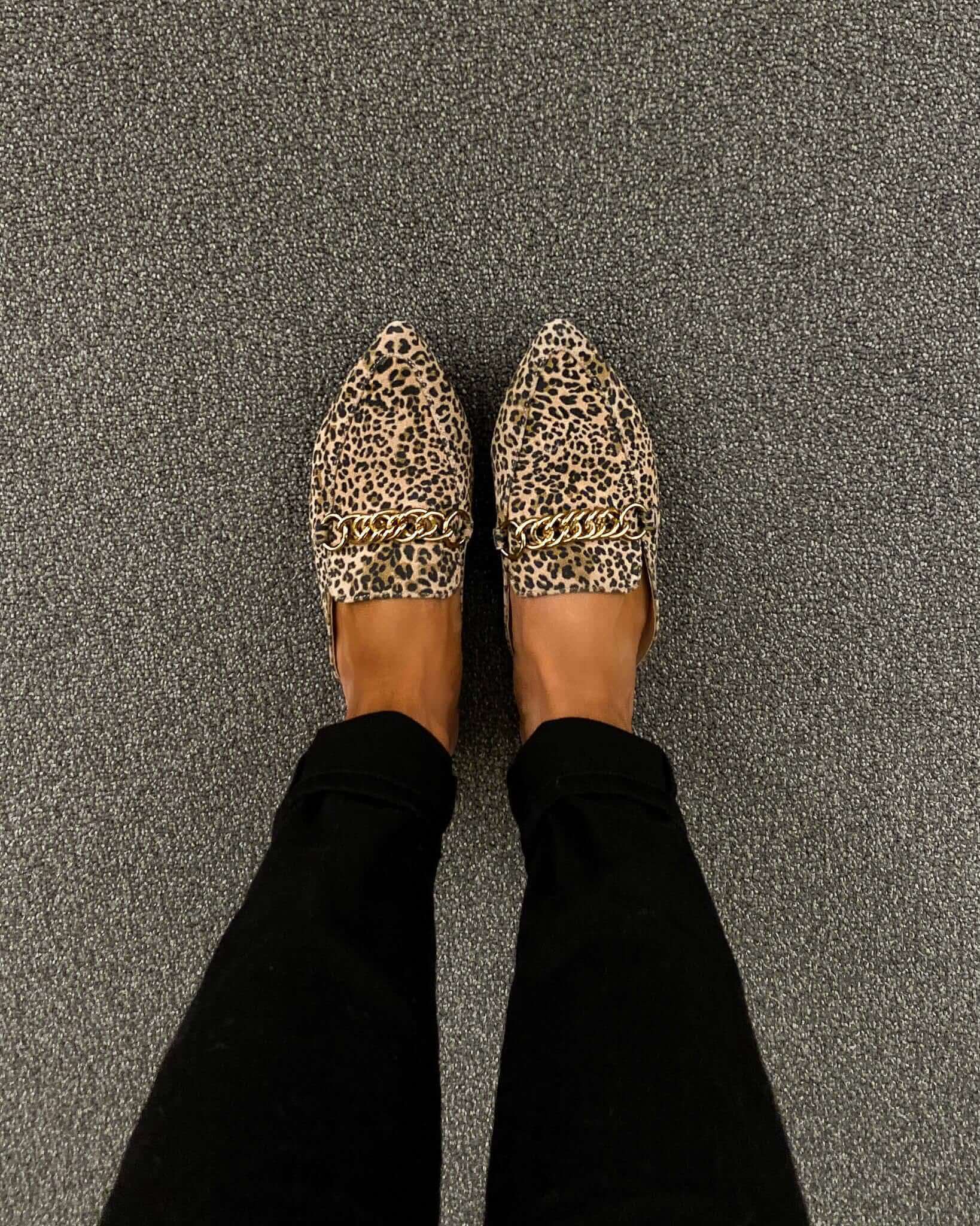 steve madden leopard mules from the nsale