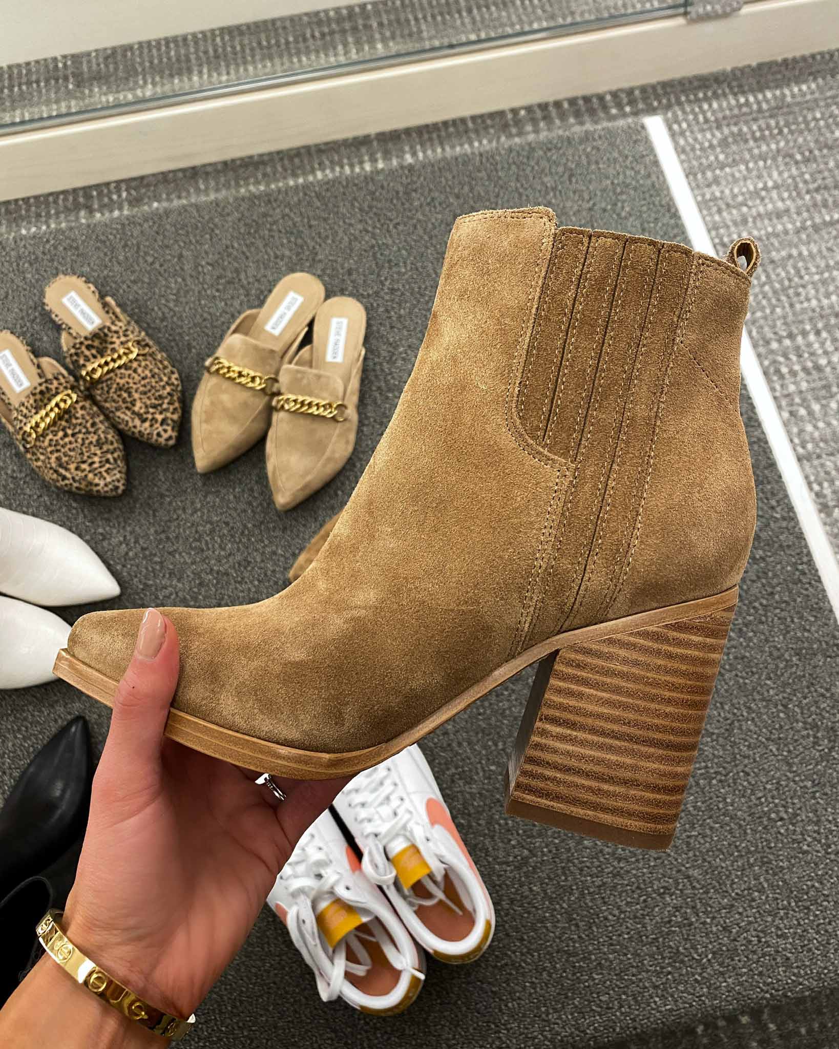 nsale marc fisher suede booties by fashion blogger mia mia mine