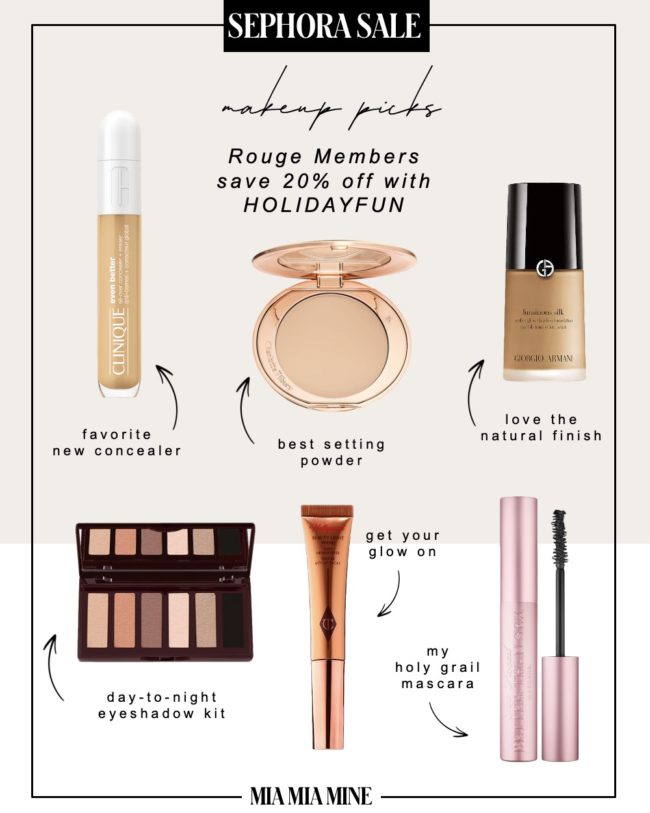 fashion blogger mia mia mine sephora makeup picks for the holiday sale 2020