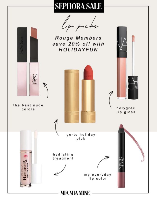 fashion blogger mia mia mine sephora lipstick holiday sale picks 2020