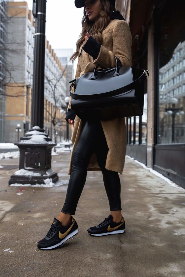 fashion blogger wearing nike daybreak sneakers from nordstrom