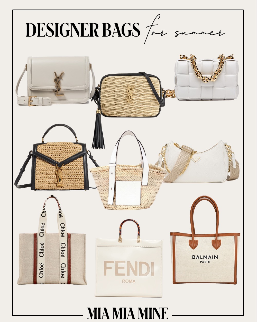 gaan beslissen Pidgin Stuwkracht 10 Best Designer Bags to Invest in for Spring & Summer - Mia Mia Mine