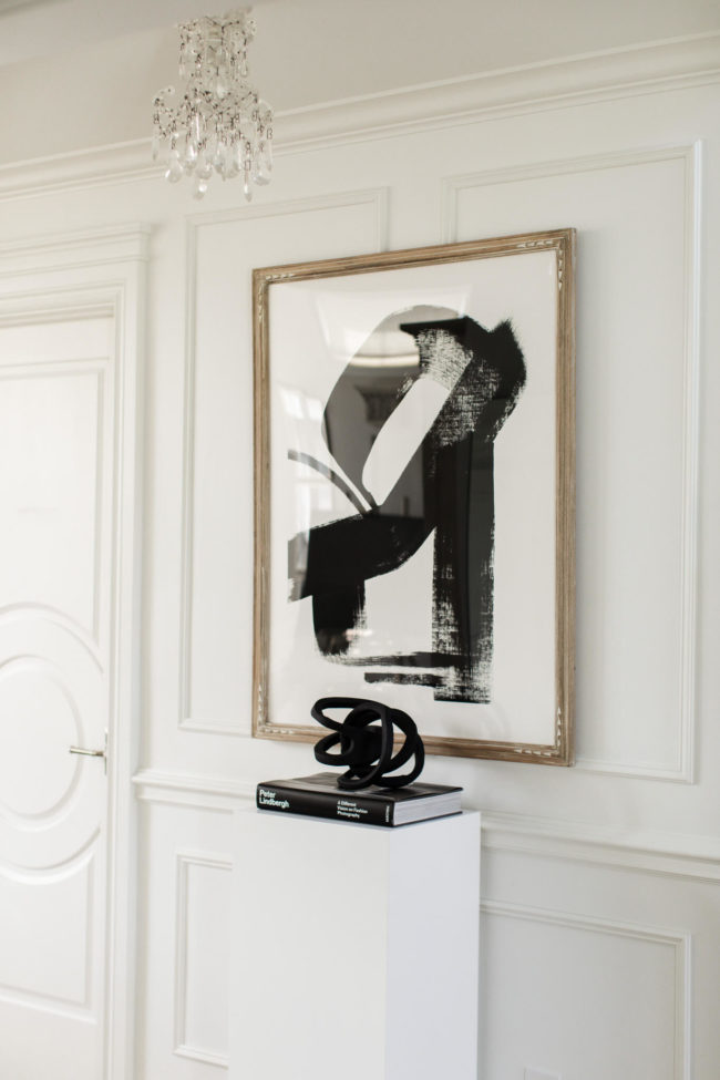 fashion blogger mia mia mine's home decor black and white art