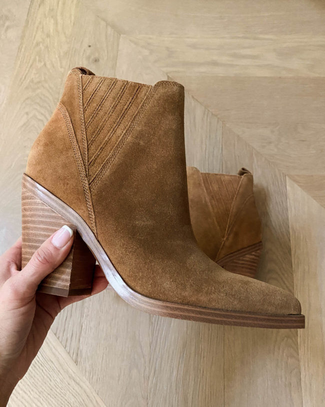 marc fisher suede booties from the nordstrom anniversary sale 2021
