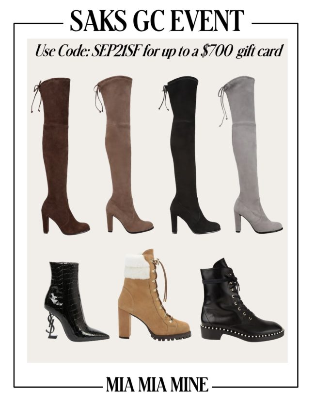 saks fall footwear on sale now