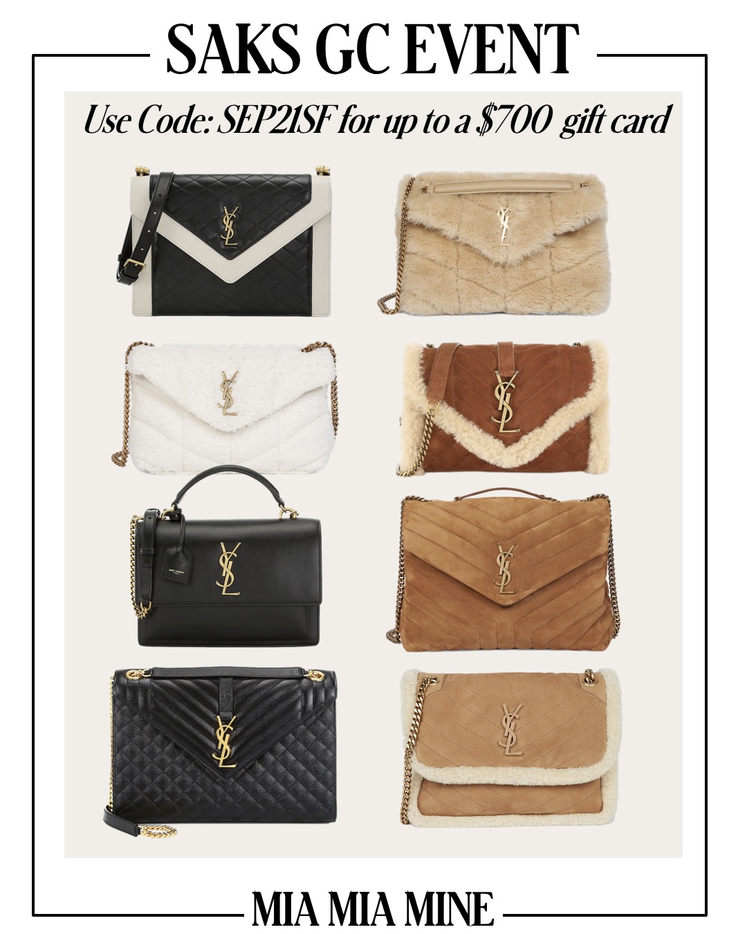 Fall Essentials To Score During The Saks Gift Card Event - Mia Mia Mine