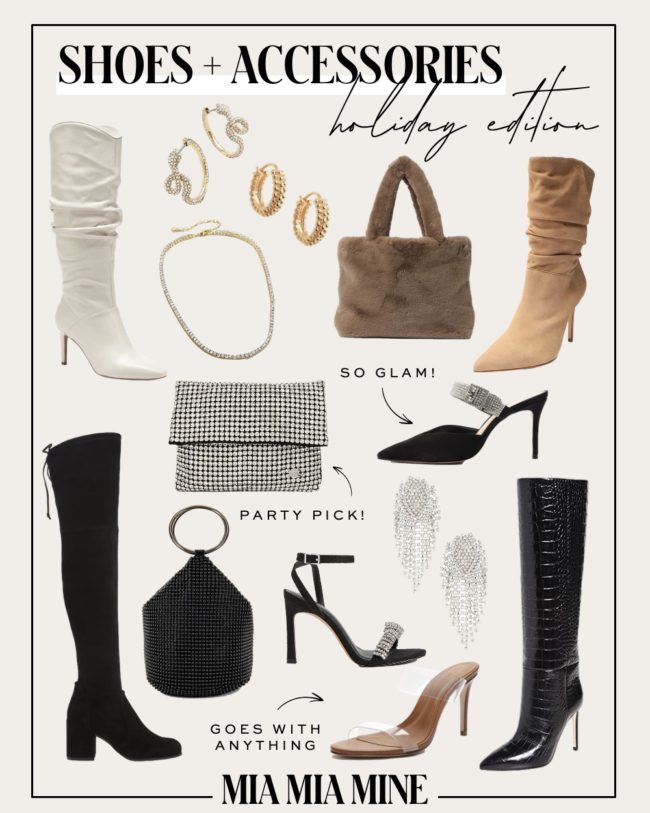 holiday shoes and accessories guide by mia mia mine