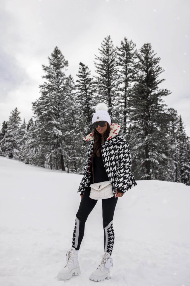 fashion blogger mia mia mine wearing perfect moment ski base layers in jackson hole, wyoming