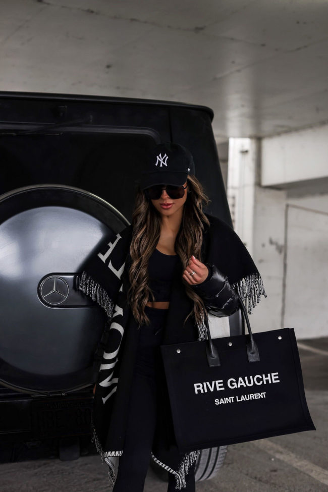 Saint Laurent Rive Gauche Tote Revisited - Beige Vs Black - Mia Mia Mine