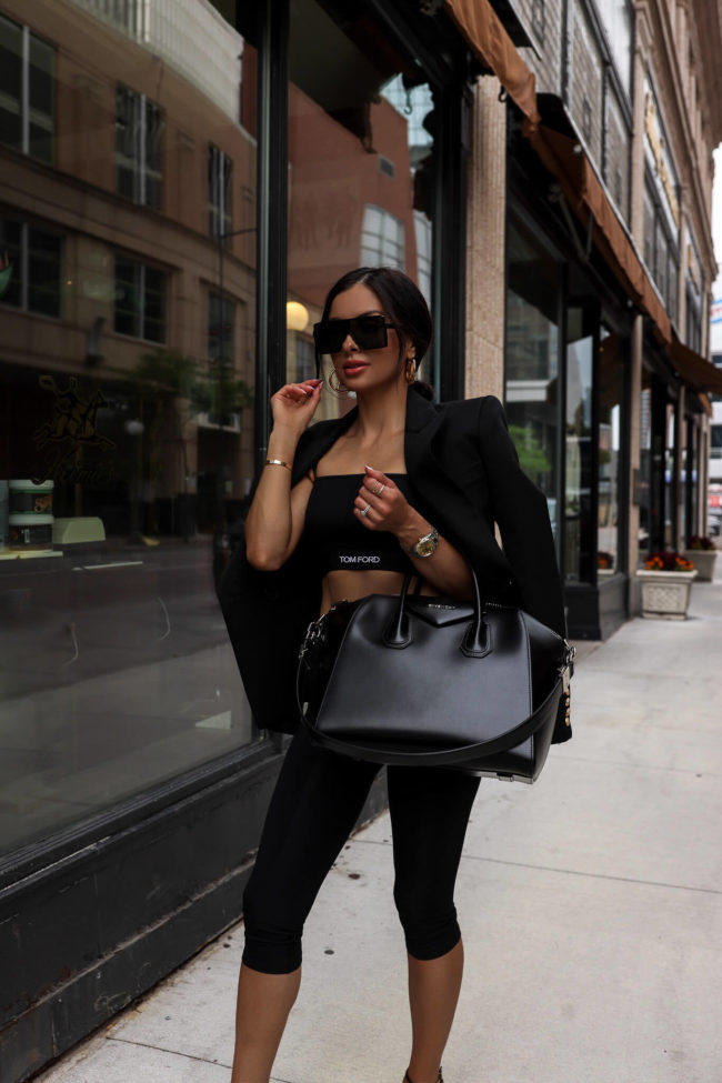 fashion blogger mia mia mine wearing a givenchy antigona bag from ssense