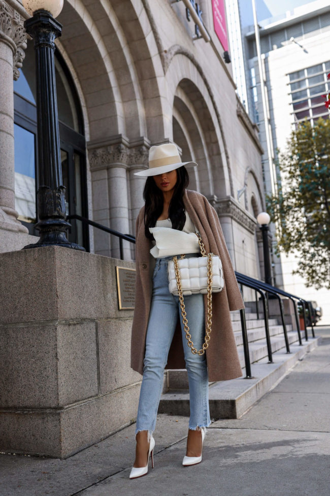 fashion blogger mia mia mine wearing agolde riley denim from shopbop