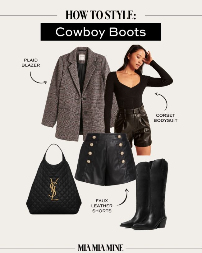 cowboy boots and shorts outfit ideas