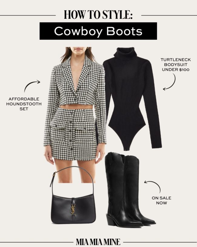 fall cowboy boots outfit ideas