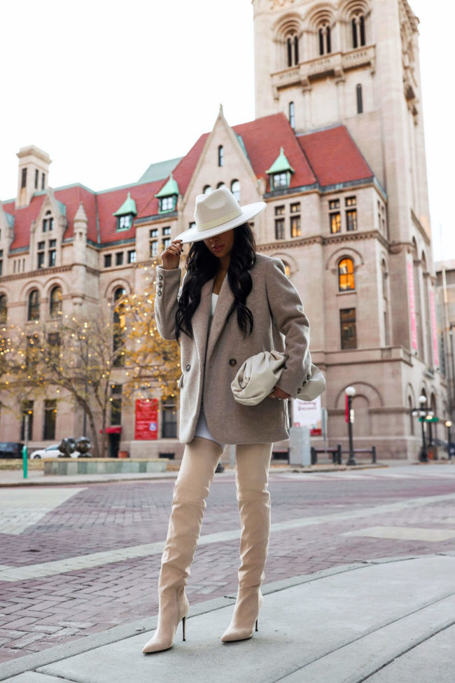 fashion blogger mia mia mine wearing over the knee boots from Nordstrom