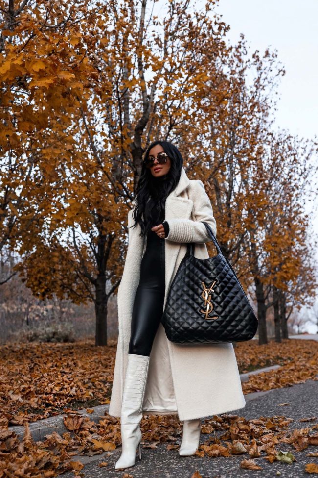 White on sale pleather booties