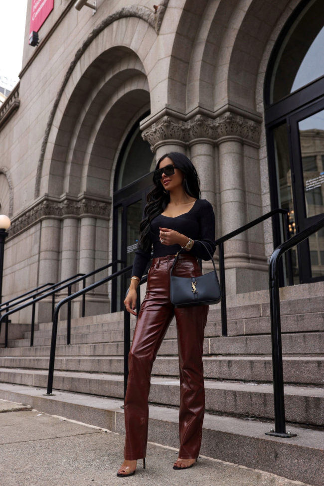 fashion blogger mia mia mine wearing a casual outfit from abercrombie
