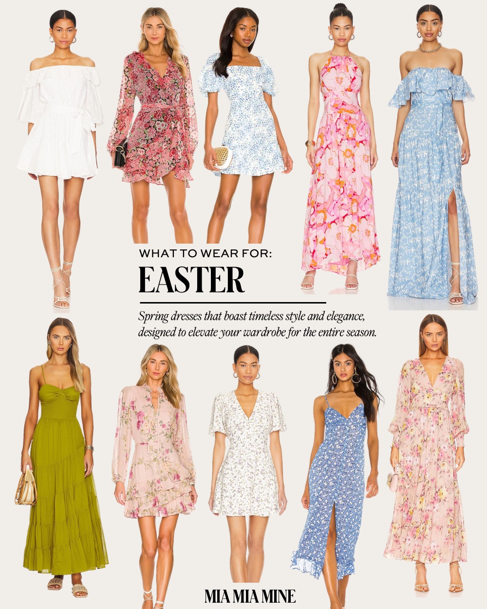 The Most Stylish Dresses to Wear on Easter Sunday - Mia Mia Mine
