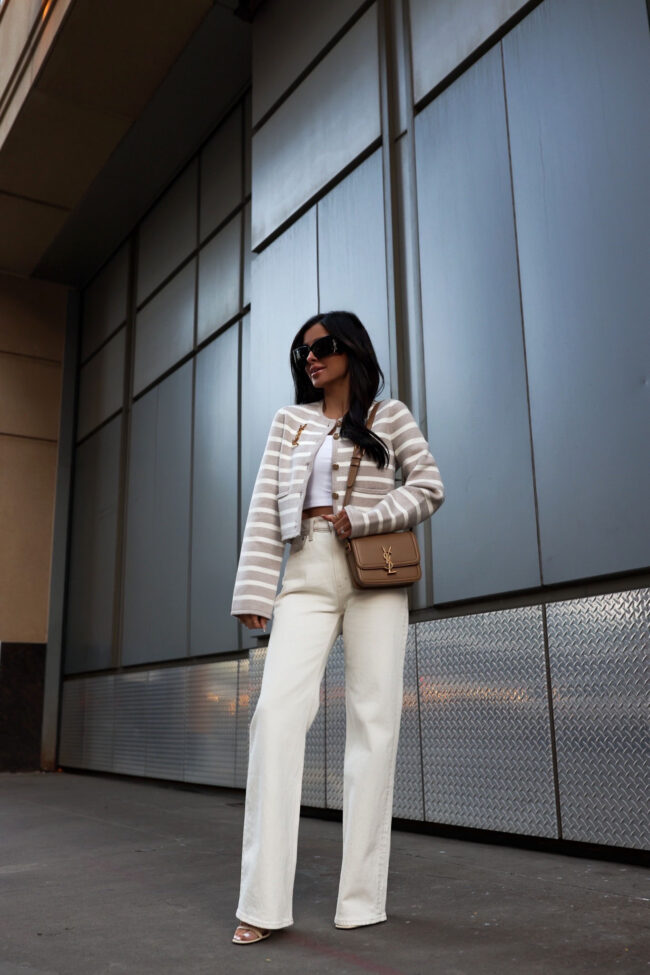 fashion blogger mia mia mine wearing a transitional spring outfit from abercrombie
