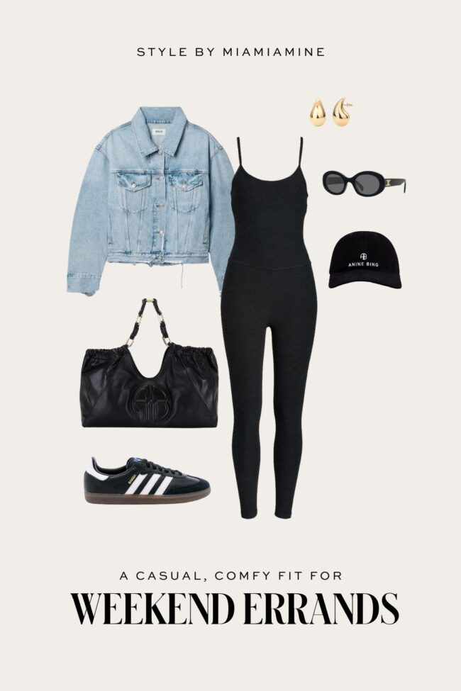 black adidas samba outfit