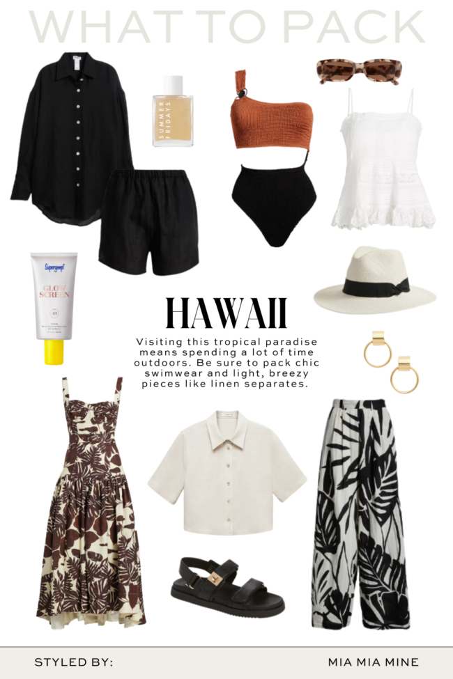 What to pack for Hawaii