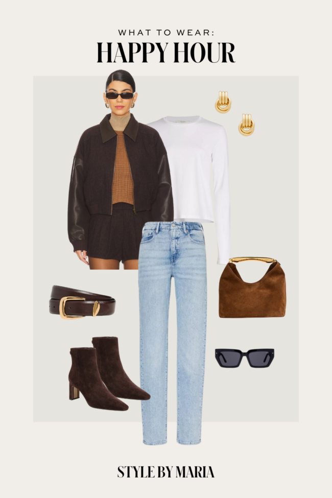 bomber jacket outfit for fall