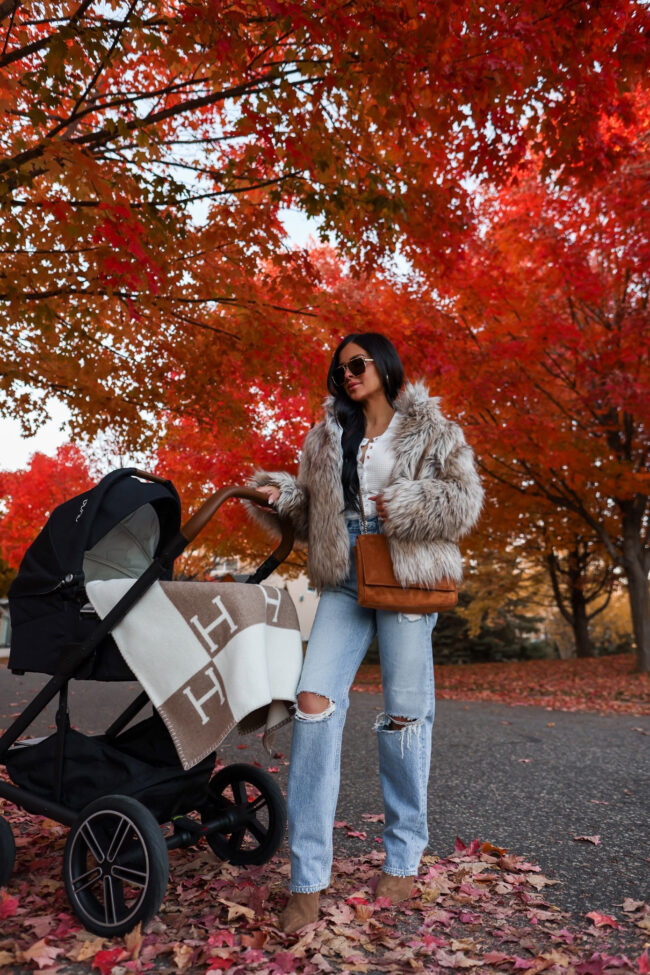 mia mia mine wearing agolde ripped jeans from revolve