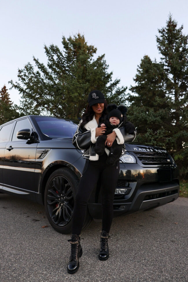 mia mia mine wearing chanel combat boots