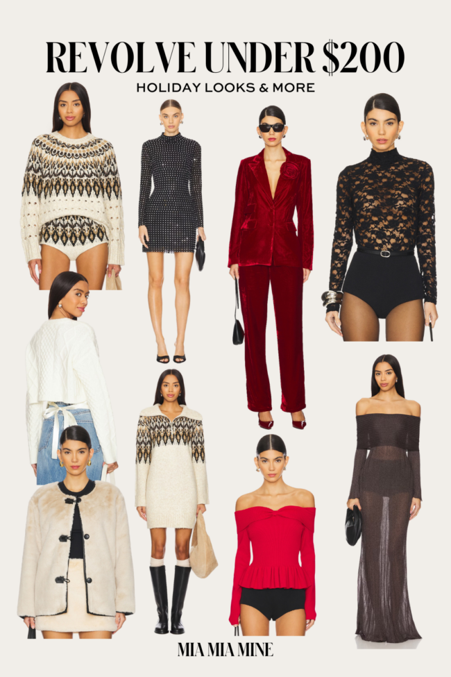 revolve holiday outfits under $200