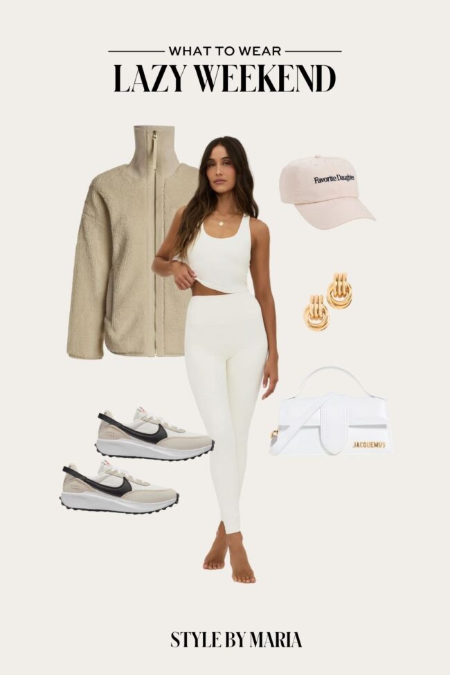 beach riot white lounge set
