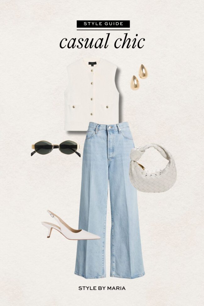 zara knit vest outfit ideas