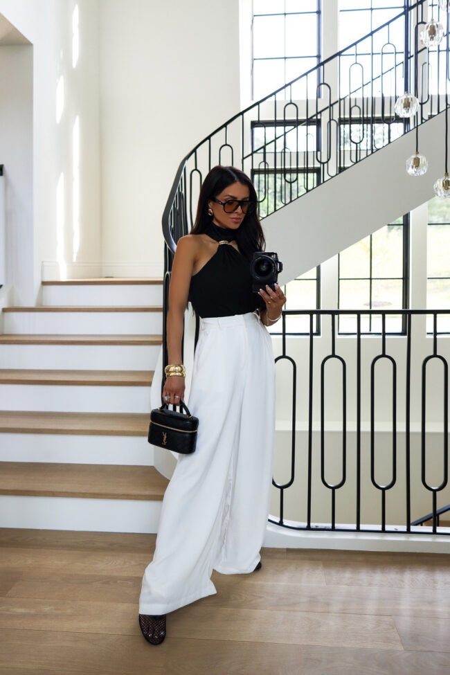 mia mia mine wearing black amazon mesh flats