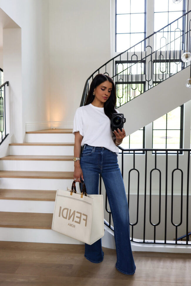 mia mia mine wearing mother hustler jeans from the nordstrom sale