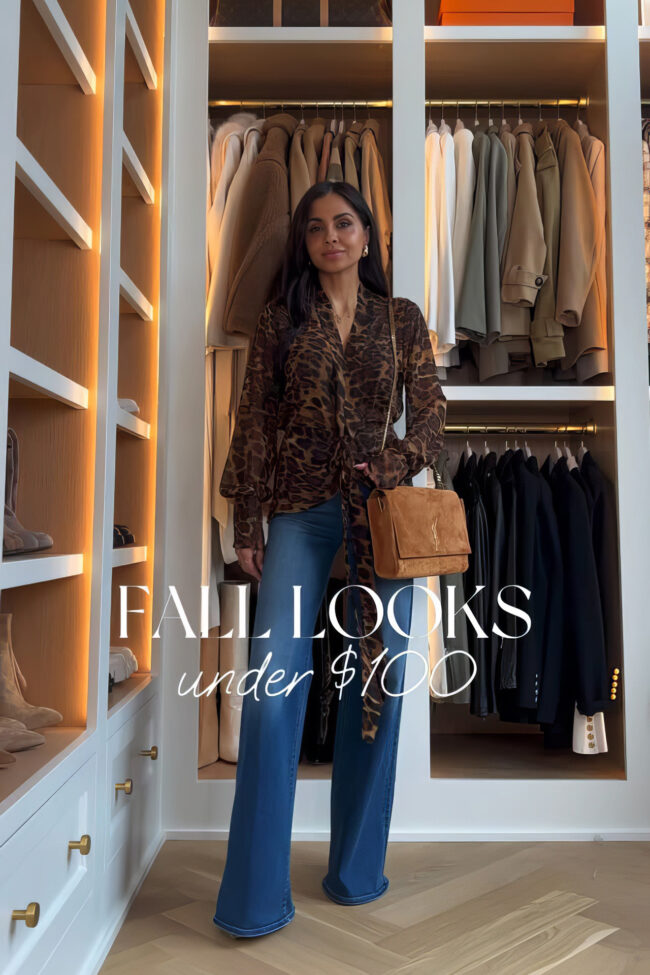 fashion blogger wearing a leopard top from nordstrom