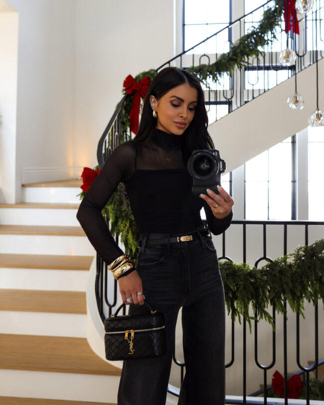 fashion blogger wearing amazon fashion accessories