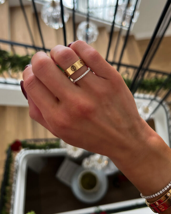 amazon dainty diamond band