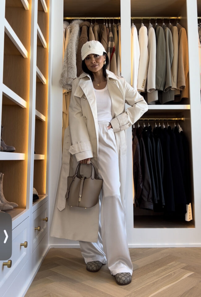 mia mia mine wearing aritzia satin pants for spring