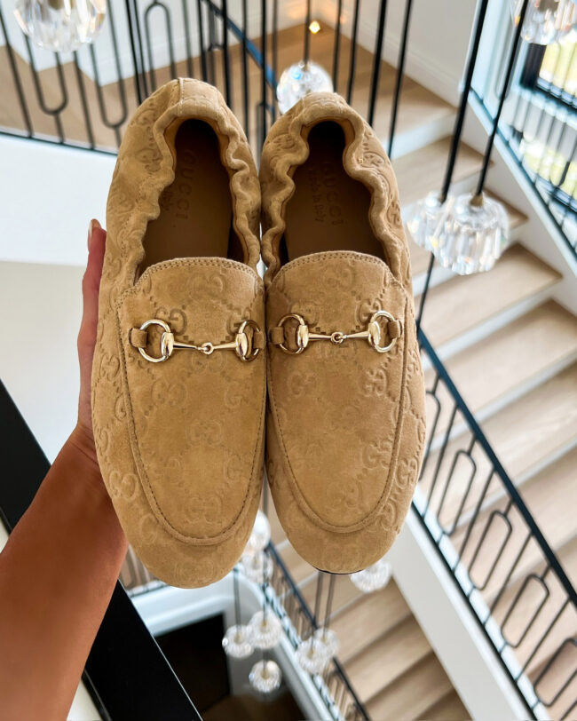 gucci suede loafers