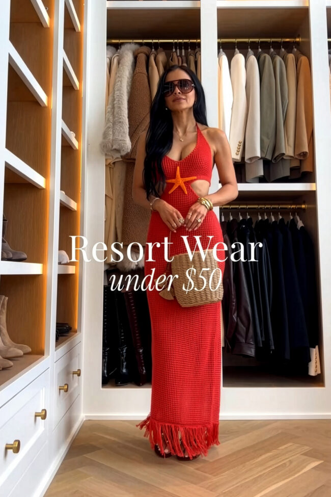 fashion blogger mia mia mine wearing a crochet coverup from cupshe