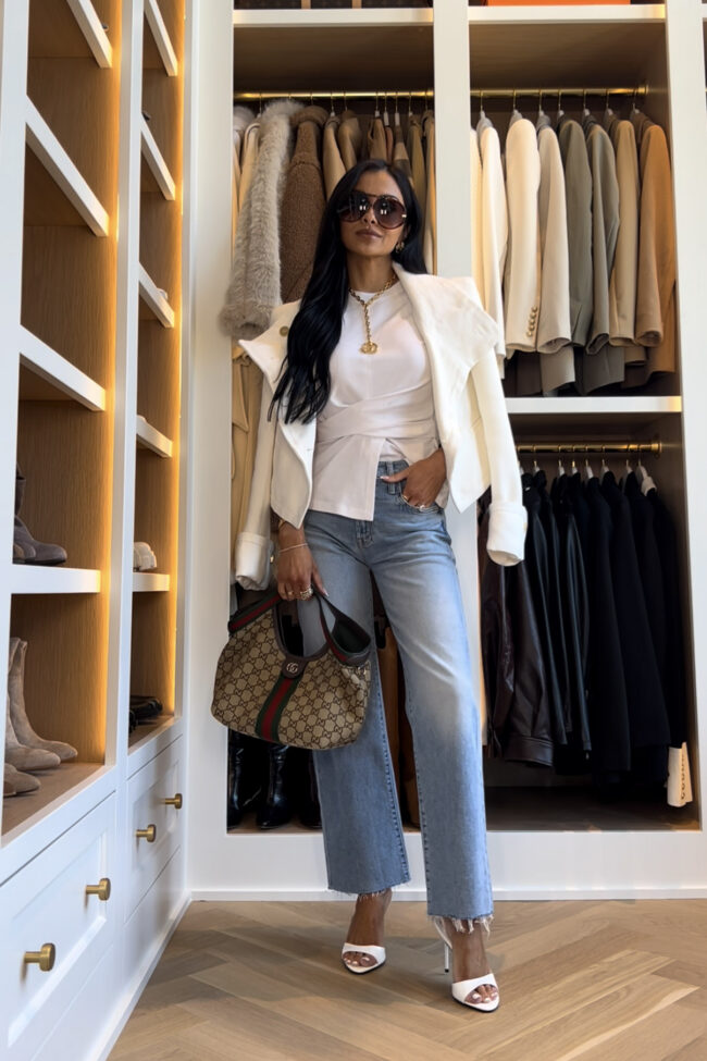 mia mia mine wearing mother rambler jeans for spring