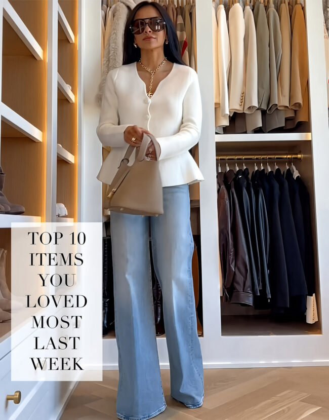 mia mia mine wearing a shopbop peplum cardigan for spring