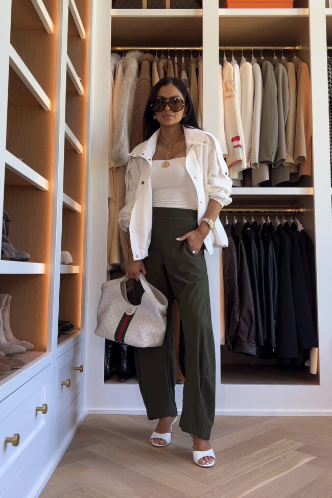 fashion blogger wearing amazon ruti pants