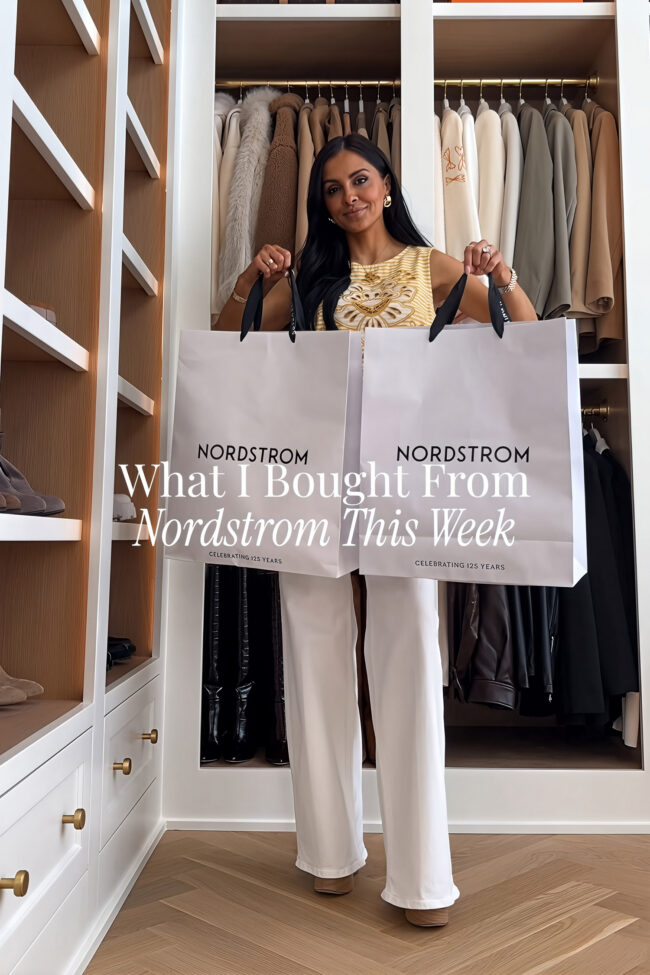 fashion blogger mia mia mine with nordstrom shopping bags