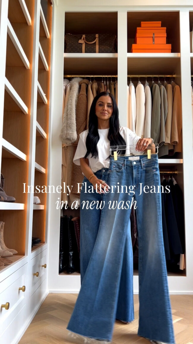fashion blogger wearing mother doozy raw hem jeans