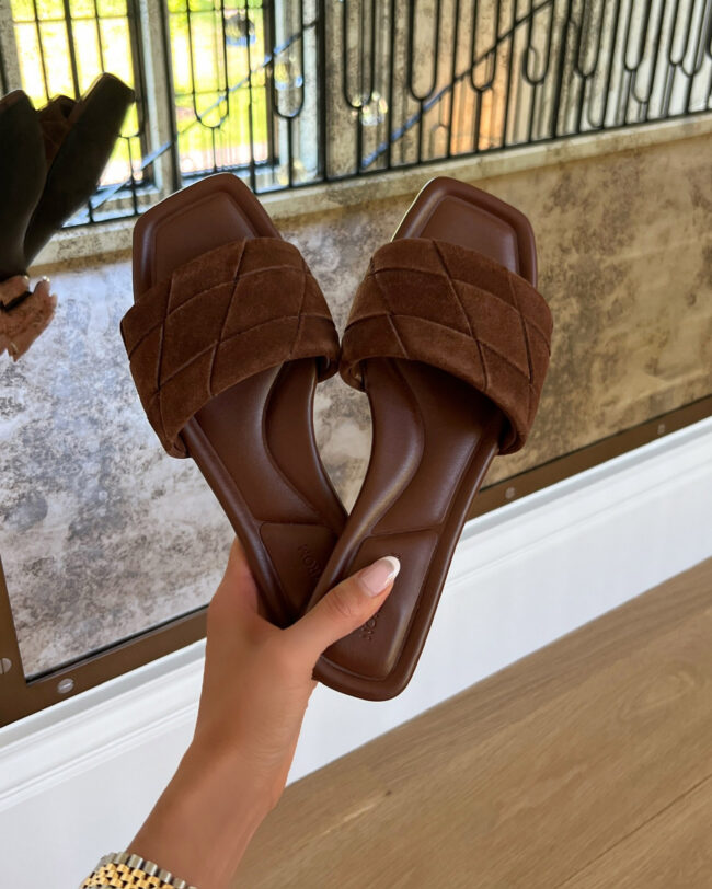 nordstrom bottega veneta inspired suede slides