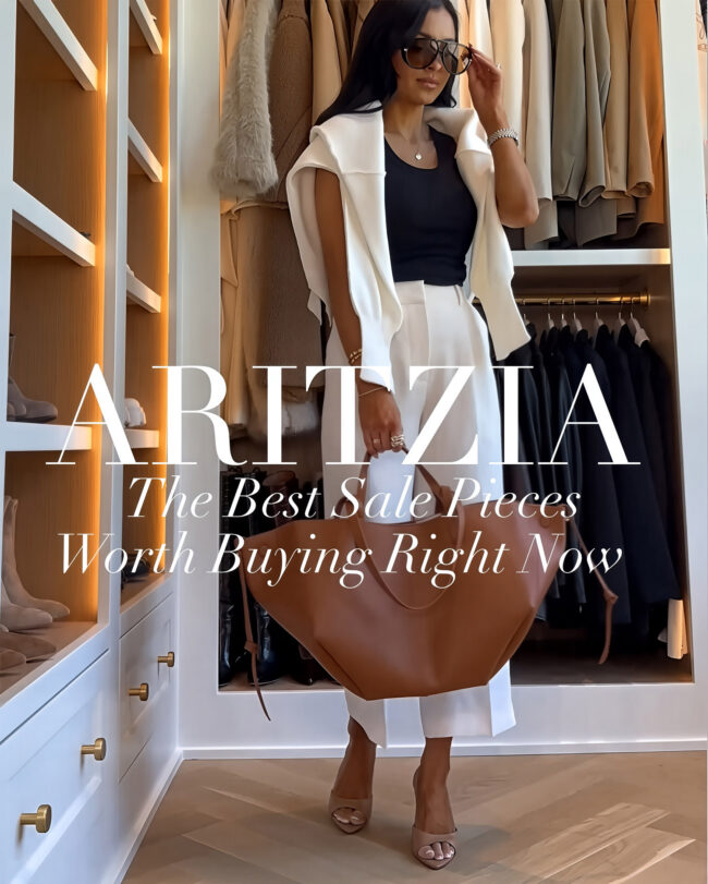 mia mia mine wearing aritzia cropped white trousers